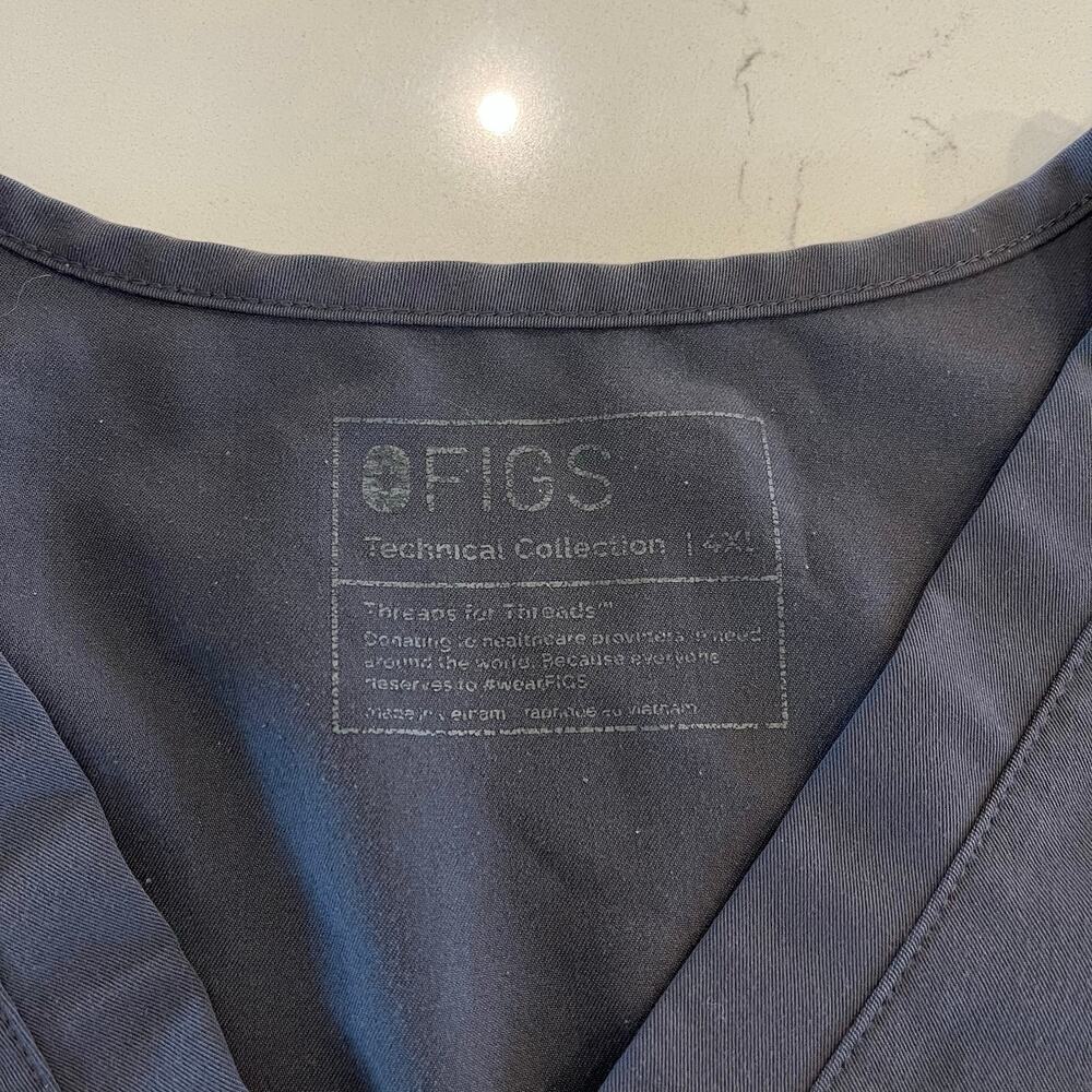 FIGS Catarina One-Pocket Scrub Top Gray Women's 4XL‎ - Picture 3 of 4